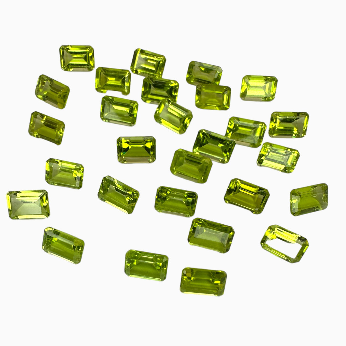 Natural Peridot Emerald Cut 1.19 Carats, 5x7 mm Buy Online
