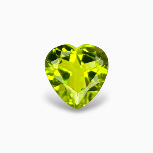 Natural Peridot Heart Shape 1.15 Carats, 7 mm Buy Online