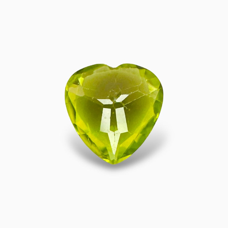 Natural Peridot Heart Shape 1.15 Carats, 7 mm Buy Online