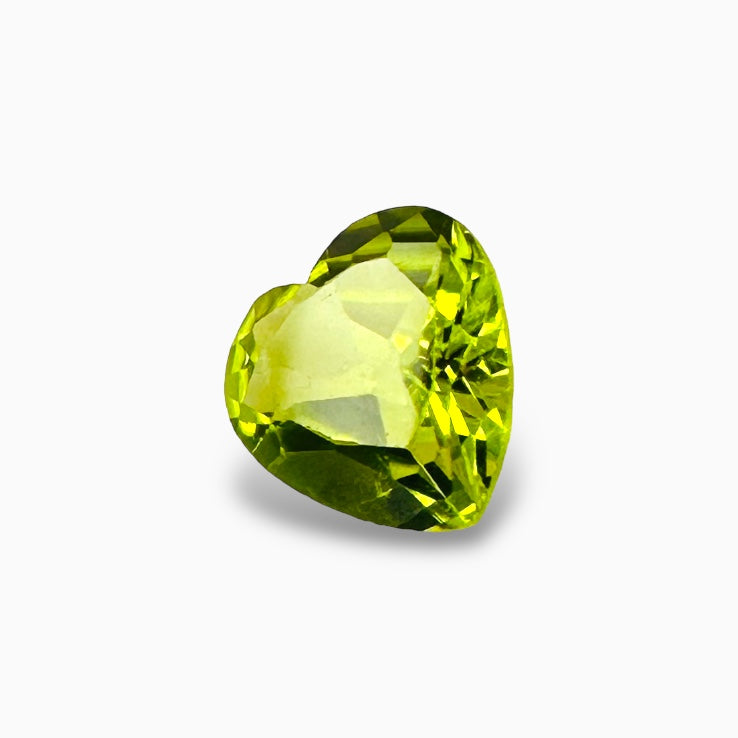 Natural Peridot Heart Shape 1.15 Carats, 7 mm Buy Online