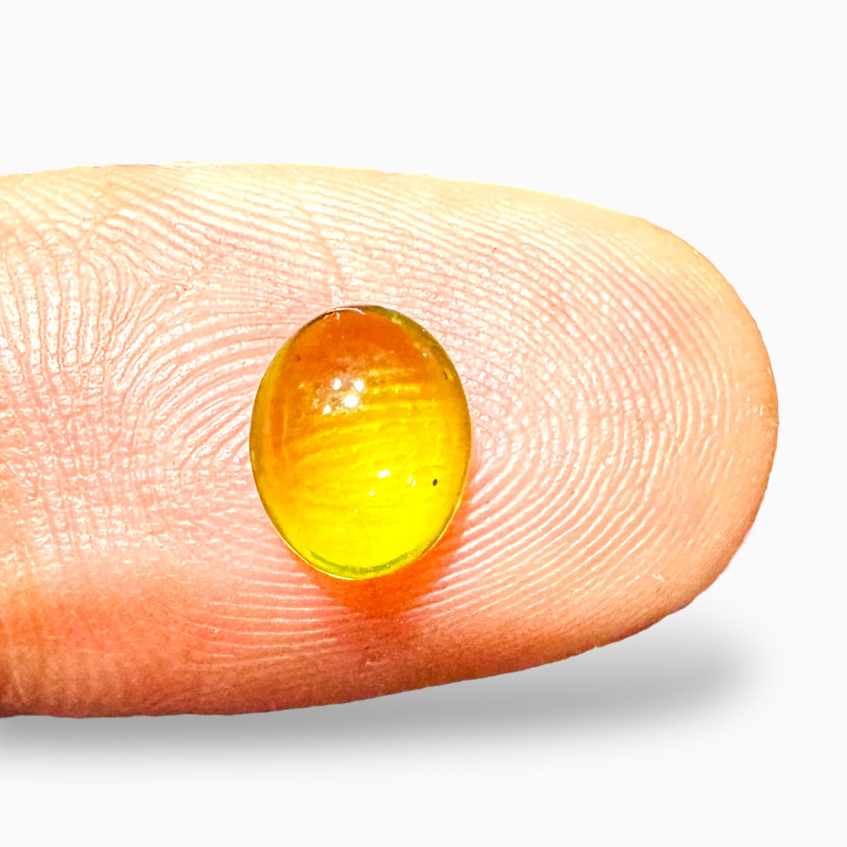 Natural Peridot Oval Cabochon Cut 1.12 Carats, 6x8 mm Buy Online