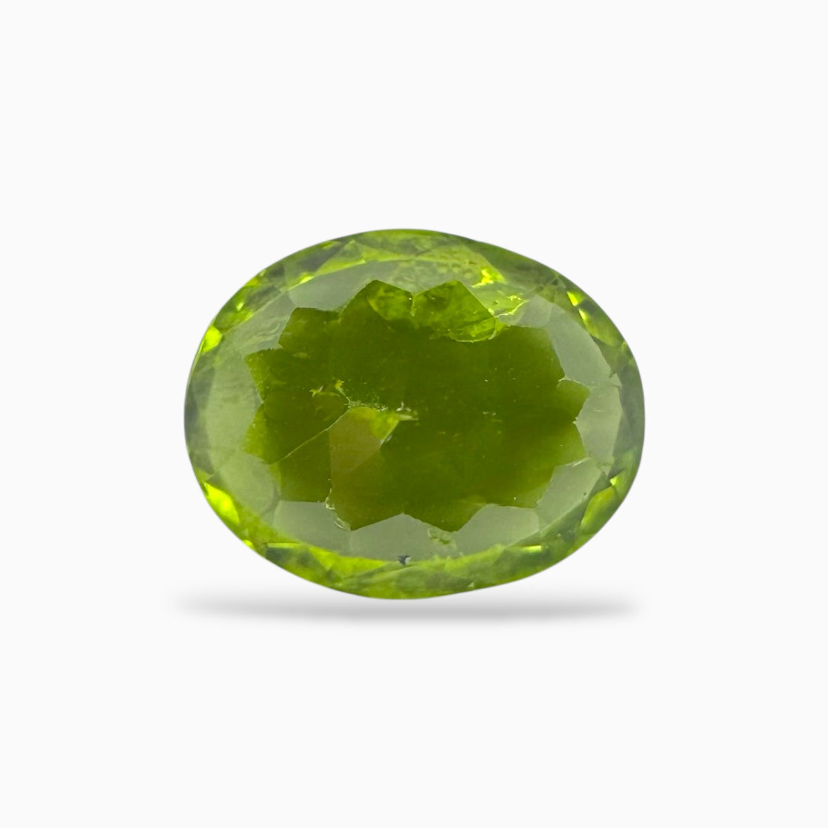 Natural Peridot Oval Stone Pair For Earring 9.78 Carats 9.9 X 11.9 mm