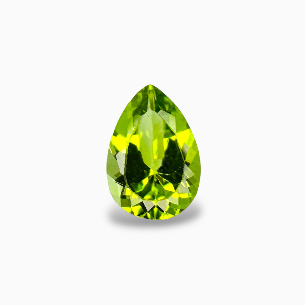 Natural Peridot Pear Cut 1.90 Carats, 7x10 mm Buy Online