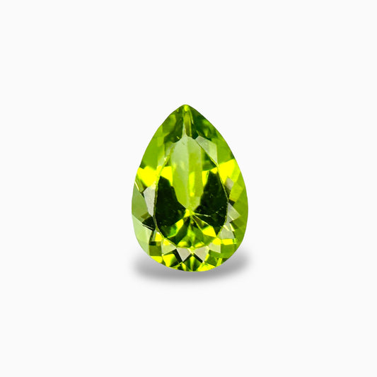 Natural Peridot Pear Cut 1.90 Carats, 7x10 mm Buy Online