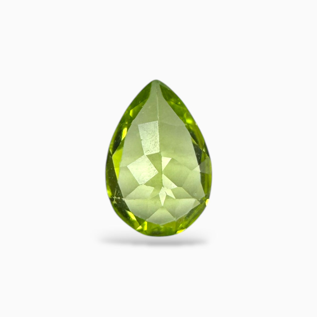 Natural Peridot Pear Stone 1.61 Carats 10 X 6.8 mm