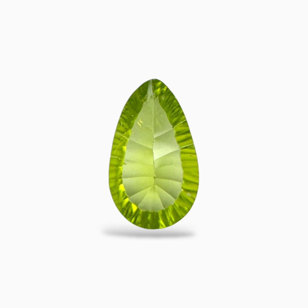 Natural Peridot Pear Stone 1.73 Carats 10.7 X 6.5 mm