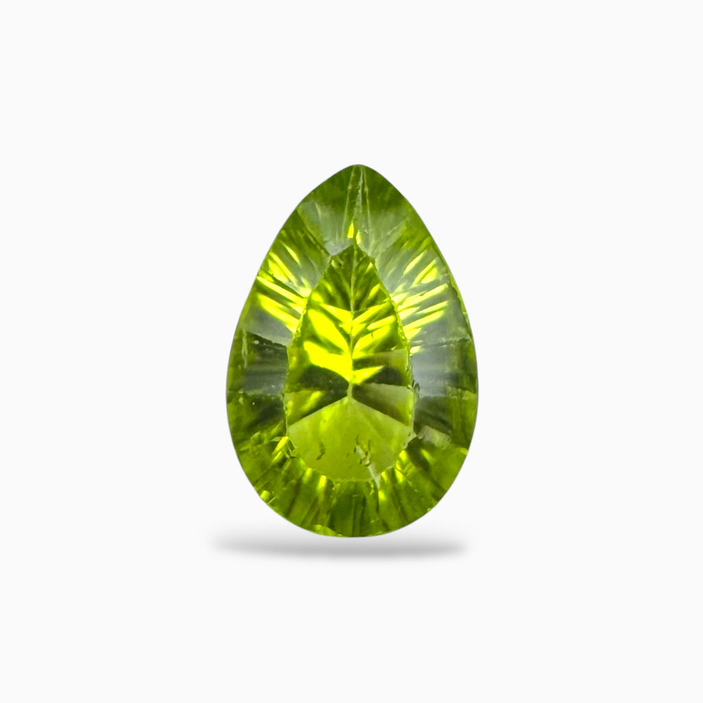 Natural Peridot Pear Stone 1.79 Carats 10.3 X 7 mm