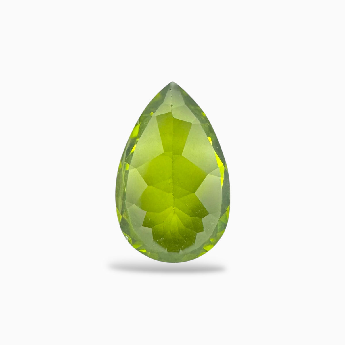 Natural Peridot Pear Stone 4.78 Carats 14 X 9 mm