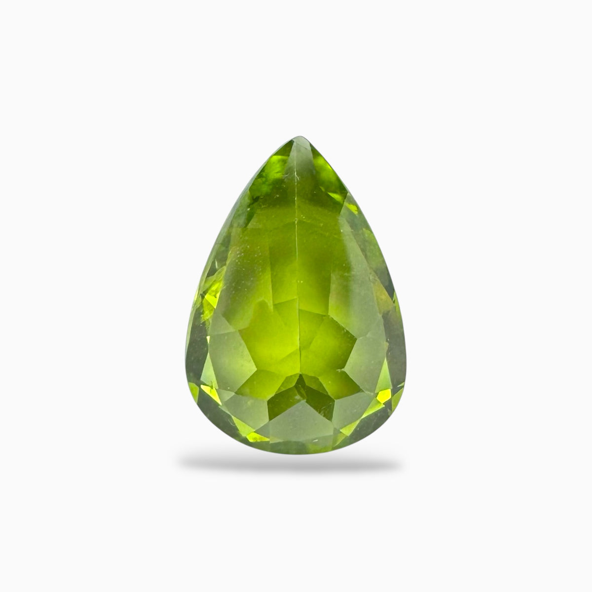 Natural Peridot Pear Stone 5.59 Carats 14.2 X 10 mm