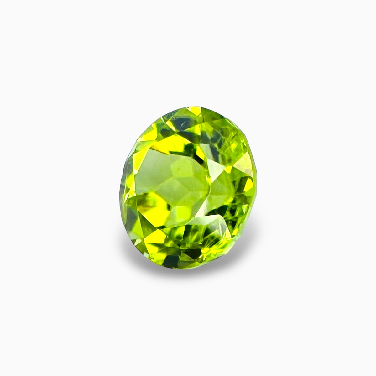Natural Peridot Round Cut 2.97 Carats, 9 mm Buy Online