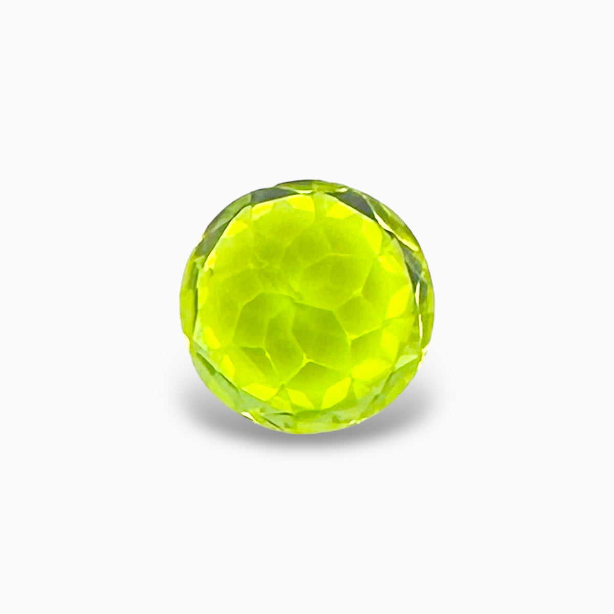 Natural Peridot Round Cut 2.97 Carats, 9 mm Buy Online