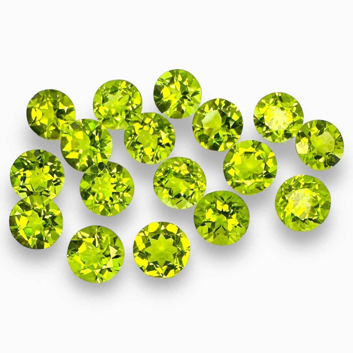 Wholesale Natural Peridot Round Cut 9 mm size Lot For Sale