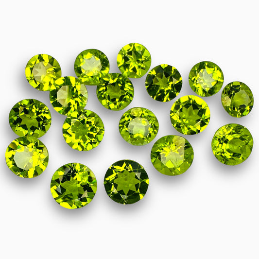 Wholesale Natural Peridot Round Cut 9 mm size Lot For Sale