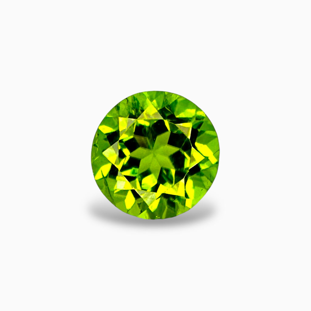 Natural Peridot Round Cut Stone 0.8 mm - 4 mm Buy Online