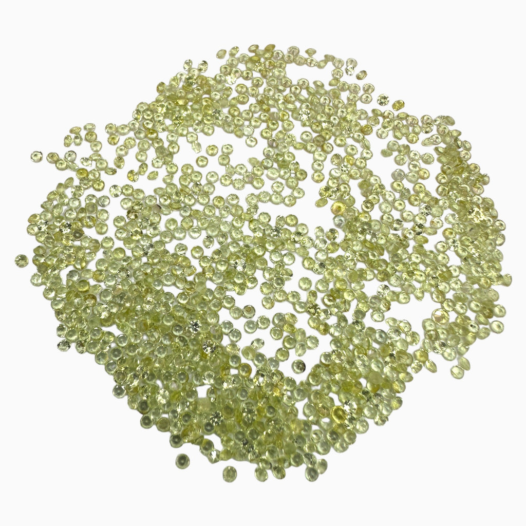 Natural Peridot Round Cut Stone 0.8 mm - 4 mm Buy Online
