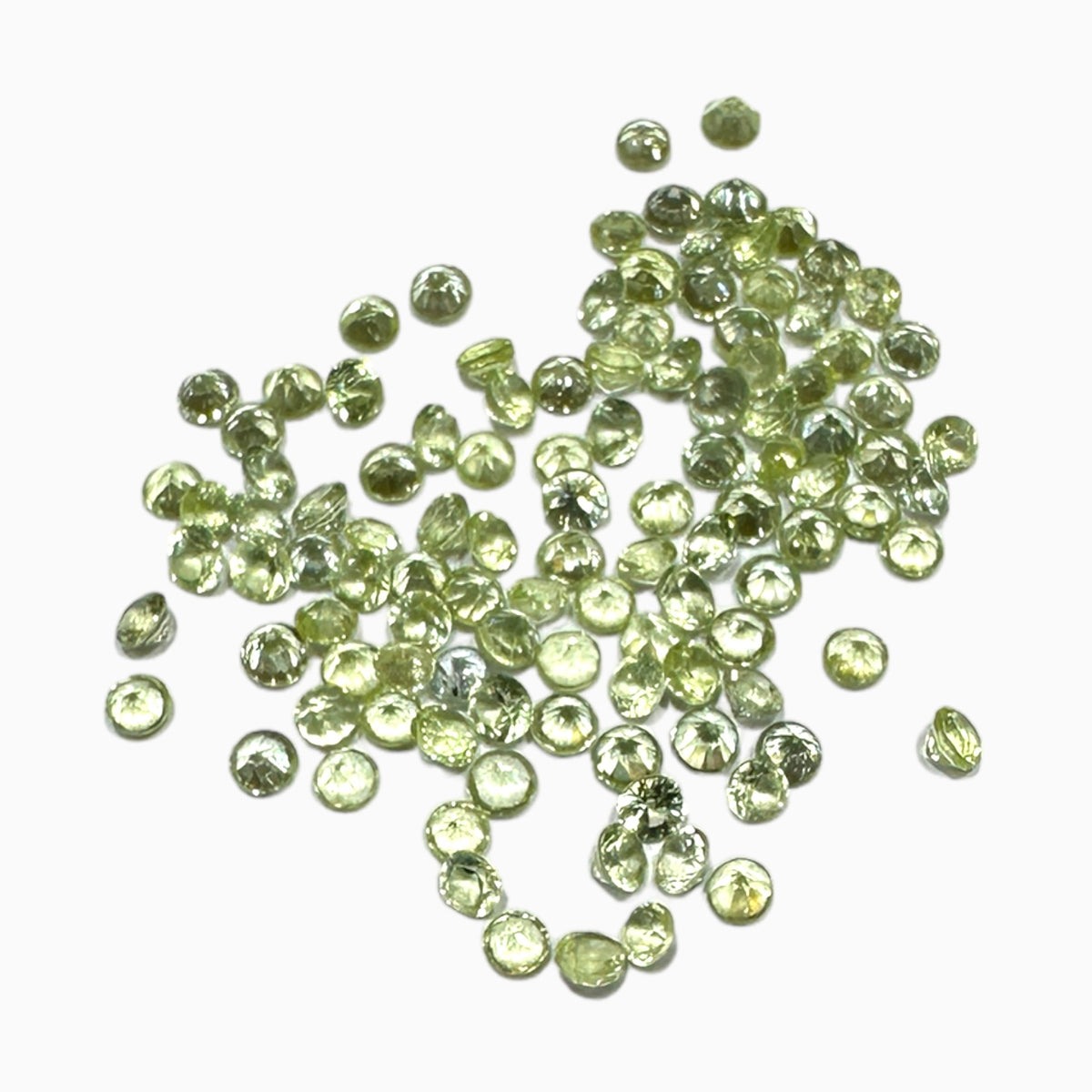 Natural Peridot Round Cut Stone 0.8 mm - 4 mm Buy Online