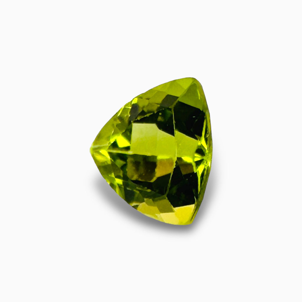 Natural Peridot Trilliant Cut 0.88 Carats, 6 mm Buy Online