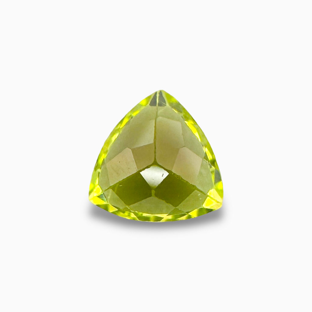Natural Peridot Trilliant Cut 0.88 Carats, 6 mm Buy Online