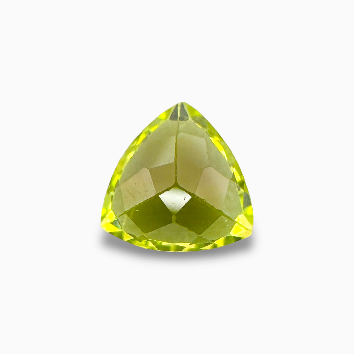 Natural Peridot Trilliant Cut 0.88 Carats, 6 mm Buy Online