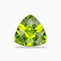 Natural Peridot Trilliant Cut Stone 4.62 Carats 11 X 11.2 mm