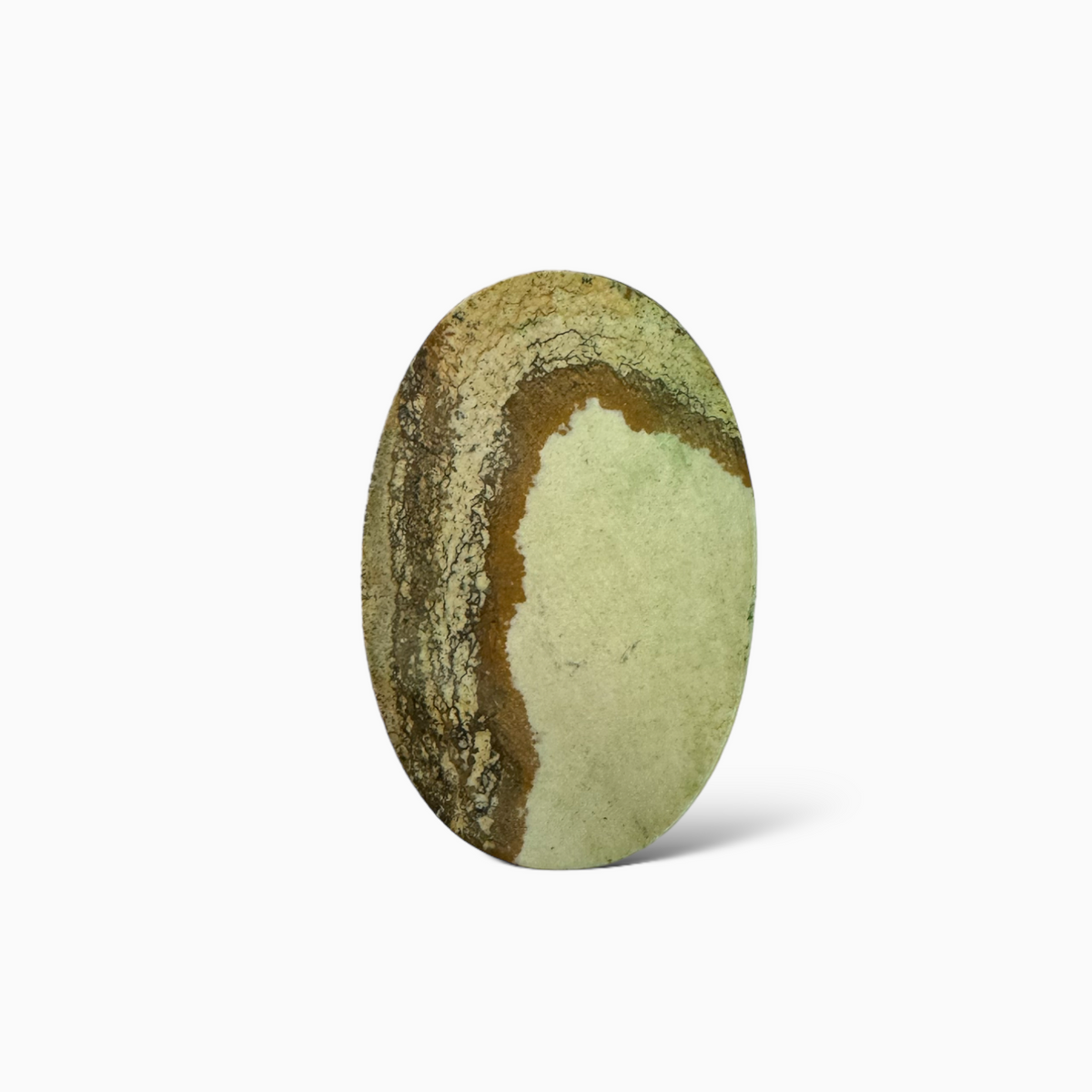 Natural Picture Jasper Stone 201.54 Carats Oval Cabochon Shape (58x37x11.5mm )
