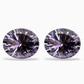 Natural Pink Amethyst Oval Lazer Cut Stone Pair For Earrings 7.75 Carats 2 Pieces