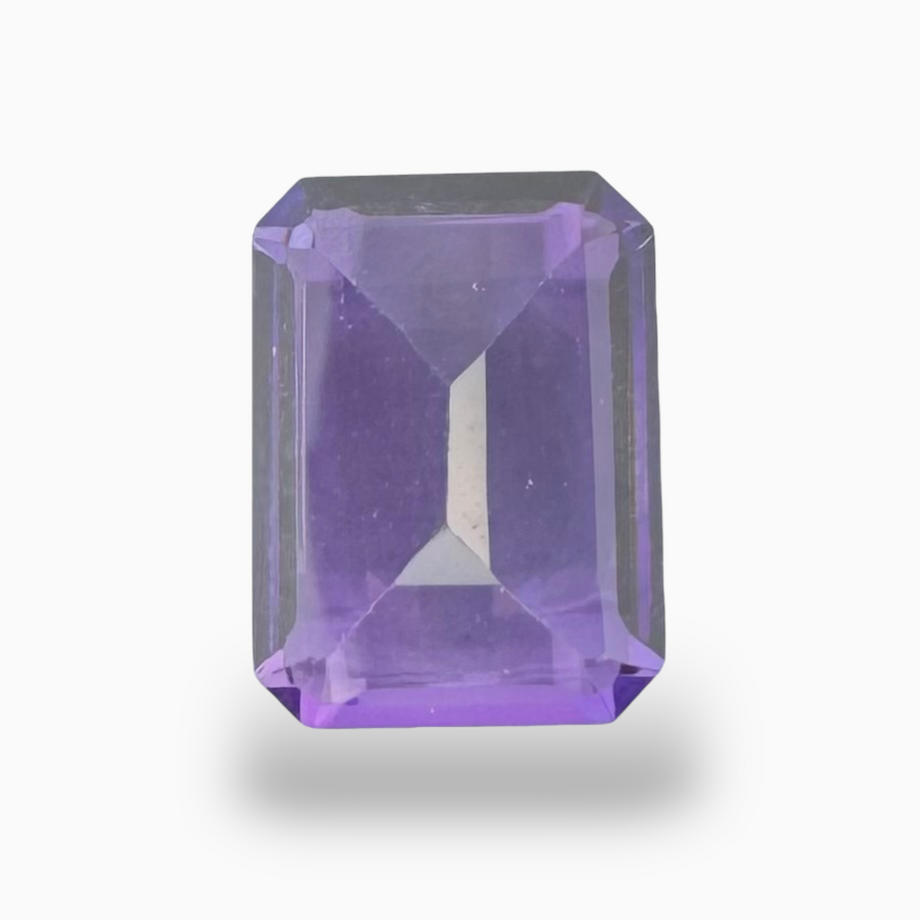 Natural Pink Amethyst Stone 1.5 Carats 8x6 mm Emerald Cut
