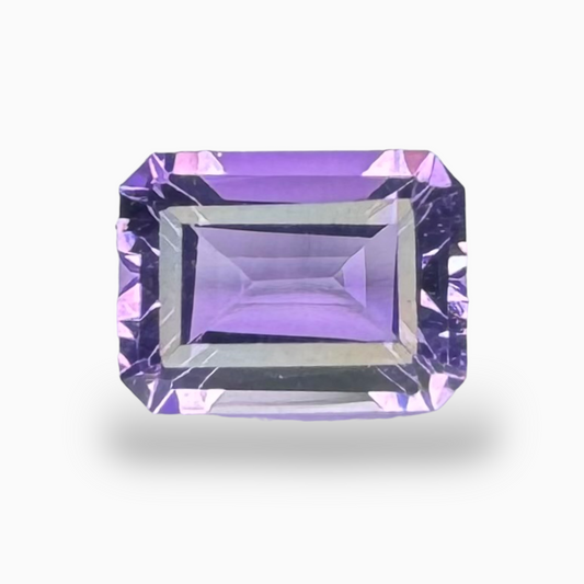 Natural Pink Amethyst Stone 1.5 Carats 8x6 mm Emerald Cut