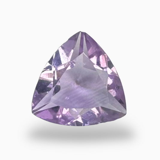 Natural Pink Amethyst Stone Trilliant 0.85 Carats 7 mm