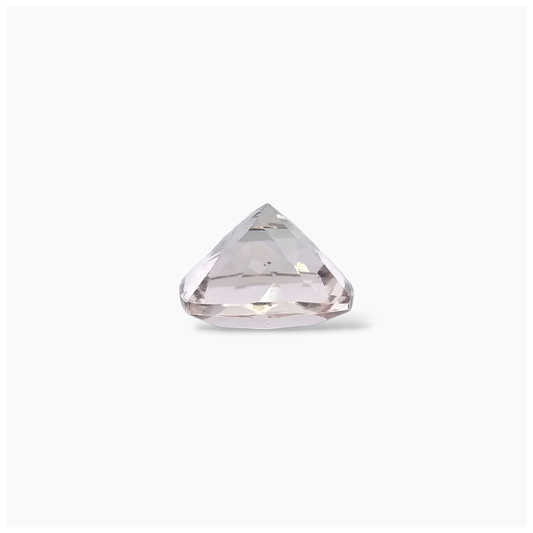 loose Natural Pink Morganite Stone 2.85 Carats Cushion Cut (9 mm)