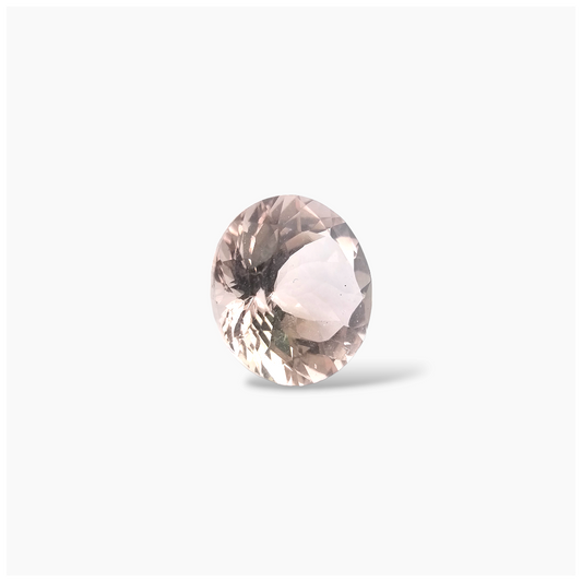 loose Natural Pink Morganite Stone 4.64 Carats Oval Cut (11mm)
