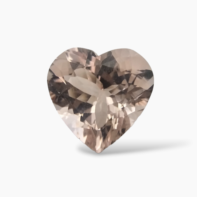 buy Natural Pink Morganite Stone 6.4 Heart Pear Cut (12.5 mm)]