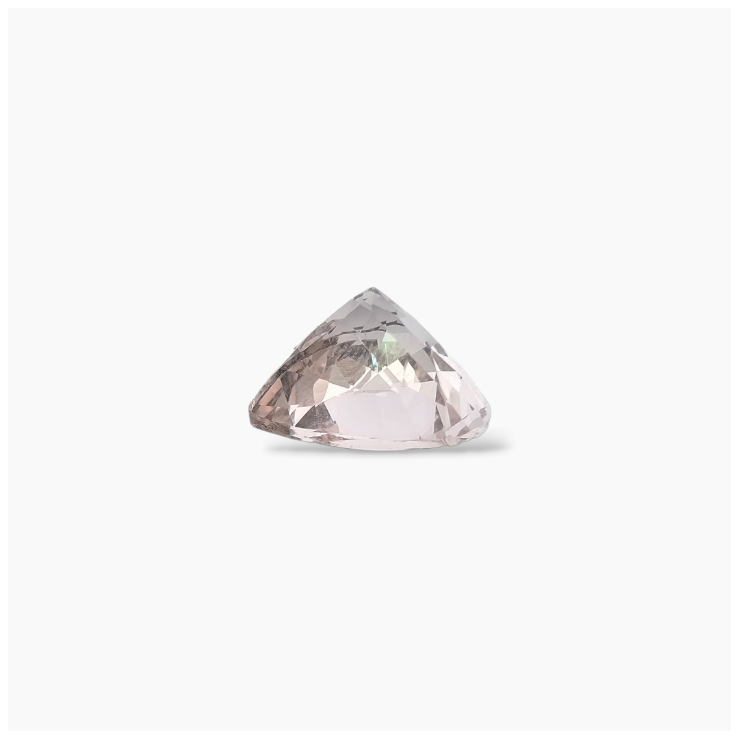loose Natural Pink Morganite Stone 6.4 Heart Pear Cut (12.5 mm) 