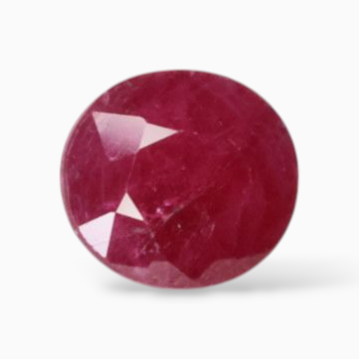 Natural Pink Rubies In Oval Shape 1.38 Carats 6.8x6mm Size