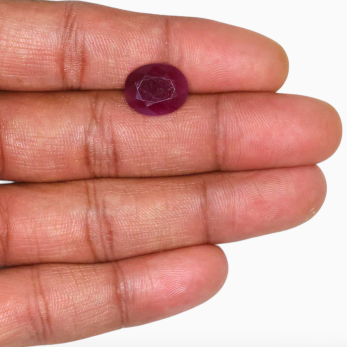 Natural Pink Ruby Gemstone In Oval Shape 8.93 Carats 13.7x11.3mm Size