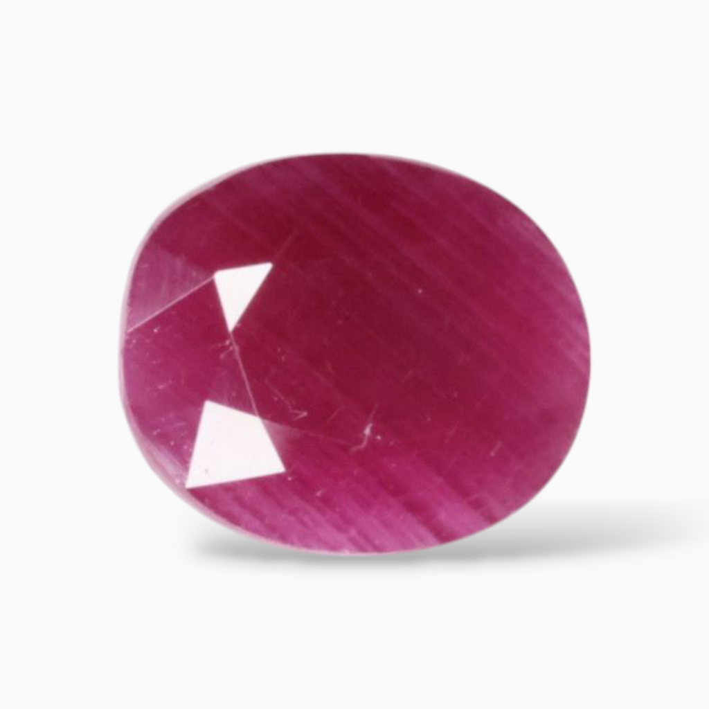Natural Pink Ruby Gemstone In Oval Shape 8.93 Carats 13.7x11.3mm Size