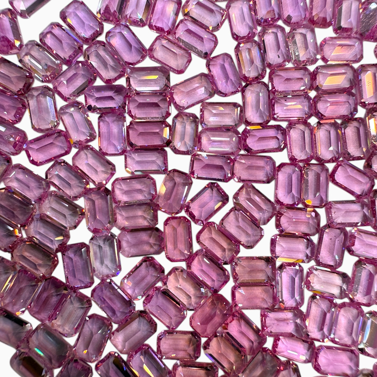 Natural Pink Sapphire Emerald Cut Stone 5x3 mm 0.30 - 0.35 Carats Lots Price Per Carats