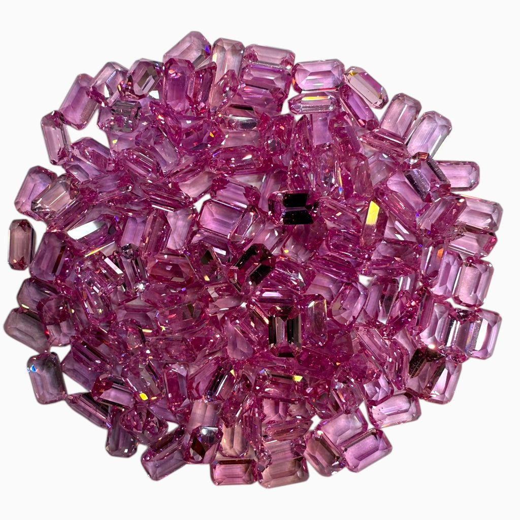 Natural Pink Sapphire Emerald Cut Stone 5x3 mm 0.30 - 0.35 Carats Lots Price Per Carats