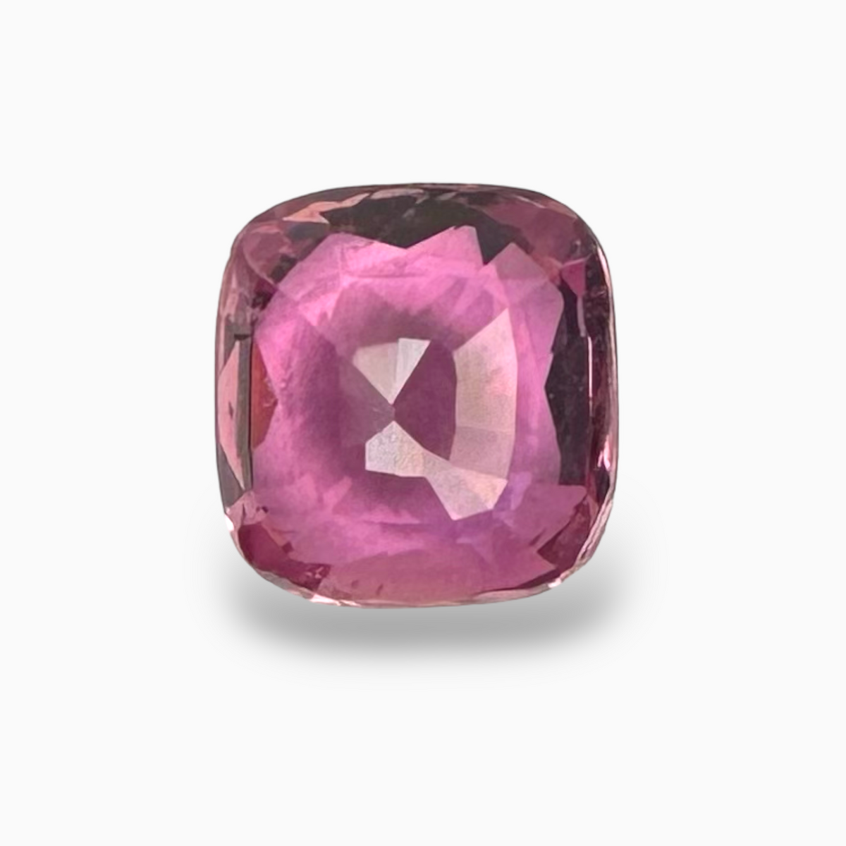 Natural Pink Sapphire Stone 2 Carats Cushion Cut Shape