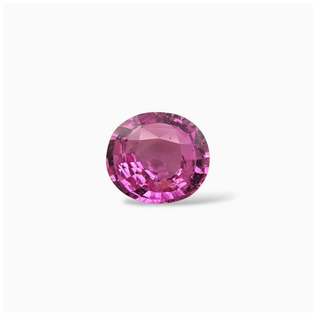 buy Natural Pink Sapphire Stone 3.05  Carats Oval Shape 9.5x8.5 mm