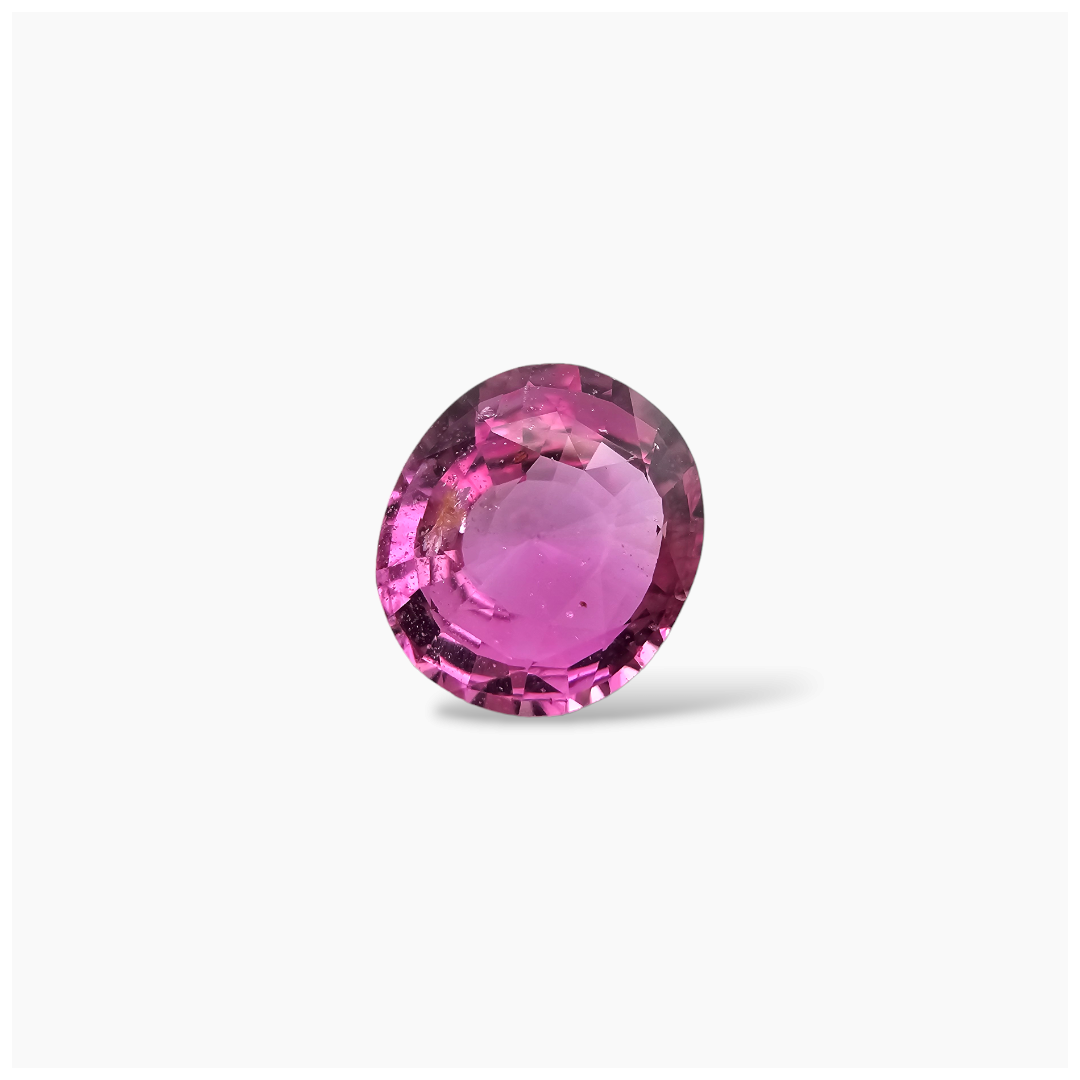 loose Natural Pink Sapphire Stone 3.05  Carats Oval Shape 9.5x8.5 mm