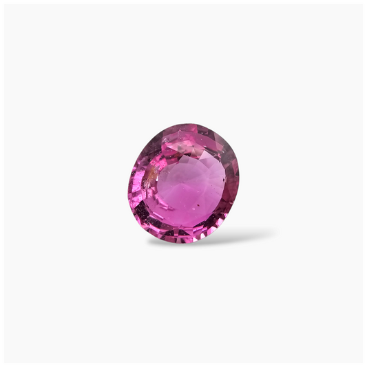 loose Natural Pink Sapphire Stone 3.05  Carats Oval Shape 9.5x8.5 mm