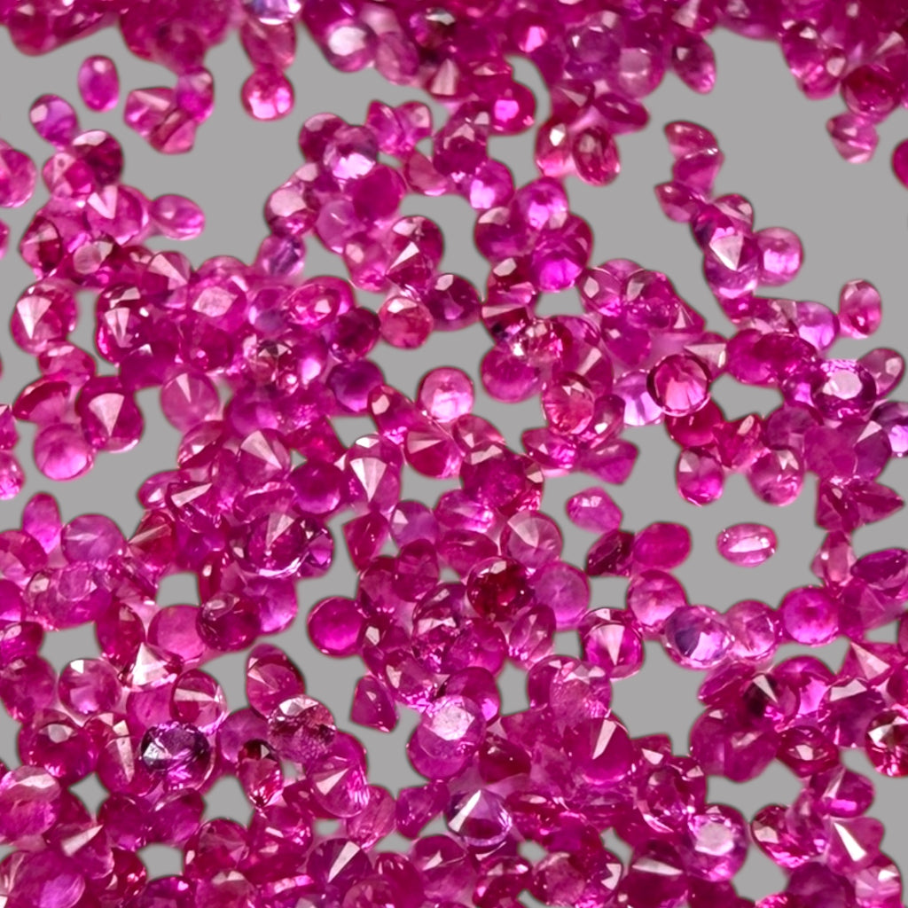 Natural Pink Sapphire Stone From 0.8 mm Size Price Per Carats (Total 10 Carats)