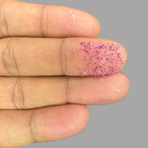 Natural Pink Sapphire Stone From 0.9 mm Size Price Per Carats (Total Size 100 Carats)