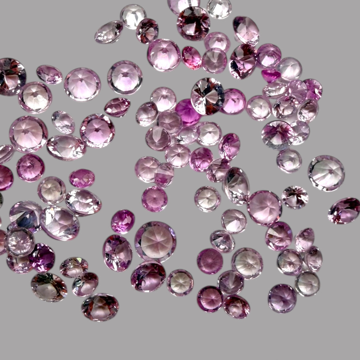Natural Pink Sapphire Stone From 1mm - 4mm Size Price Per Carats (Total 3 Carats)