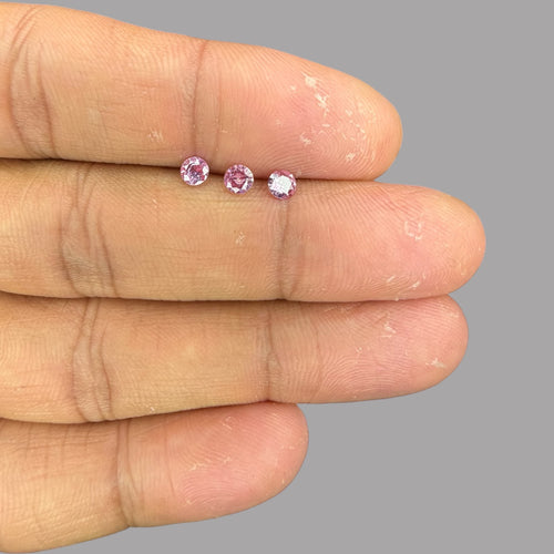 Natural Pink Sapphire Stone From 1mm - 5mm Size Price Per Carats (Total 7 Carats)
