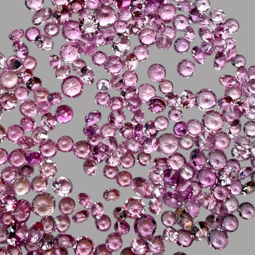 Natural Pink Sapphire Stone From 2-3 mm Size Price Per Carats (Total 90 Carats)