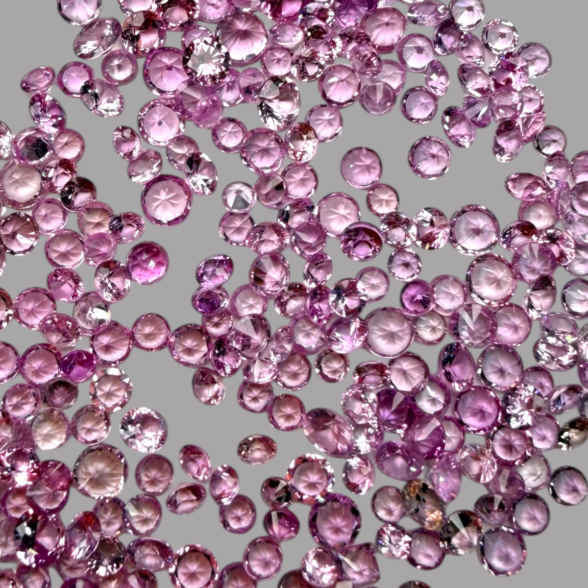 Natural Pink Sapphire Stone From 2-3 mm Size Price Per Carats (Total 90 Carats)