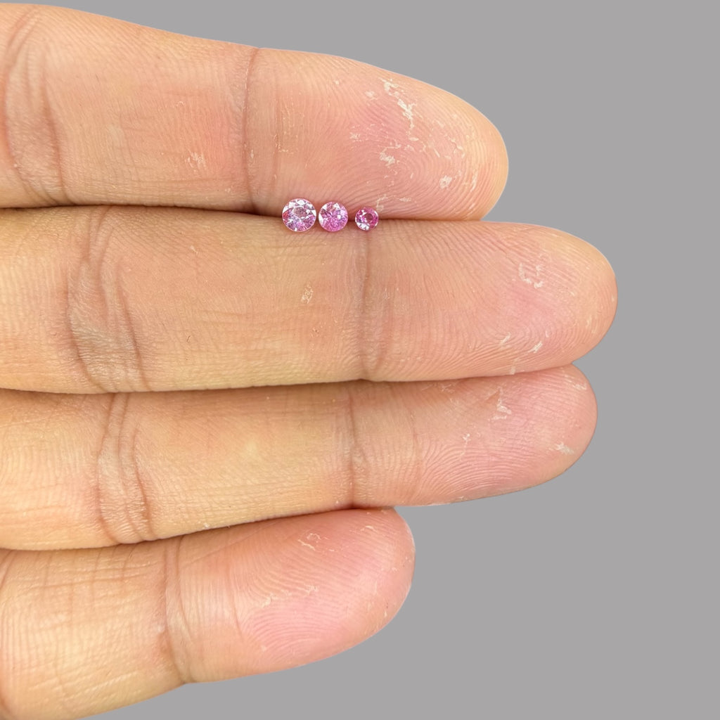 Natural Pink Sapphire Stone From 2-3 mm Size Price Per Carats (Total 200 Carats)