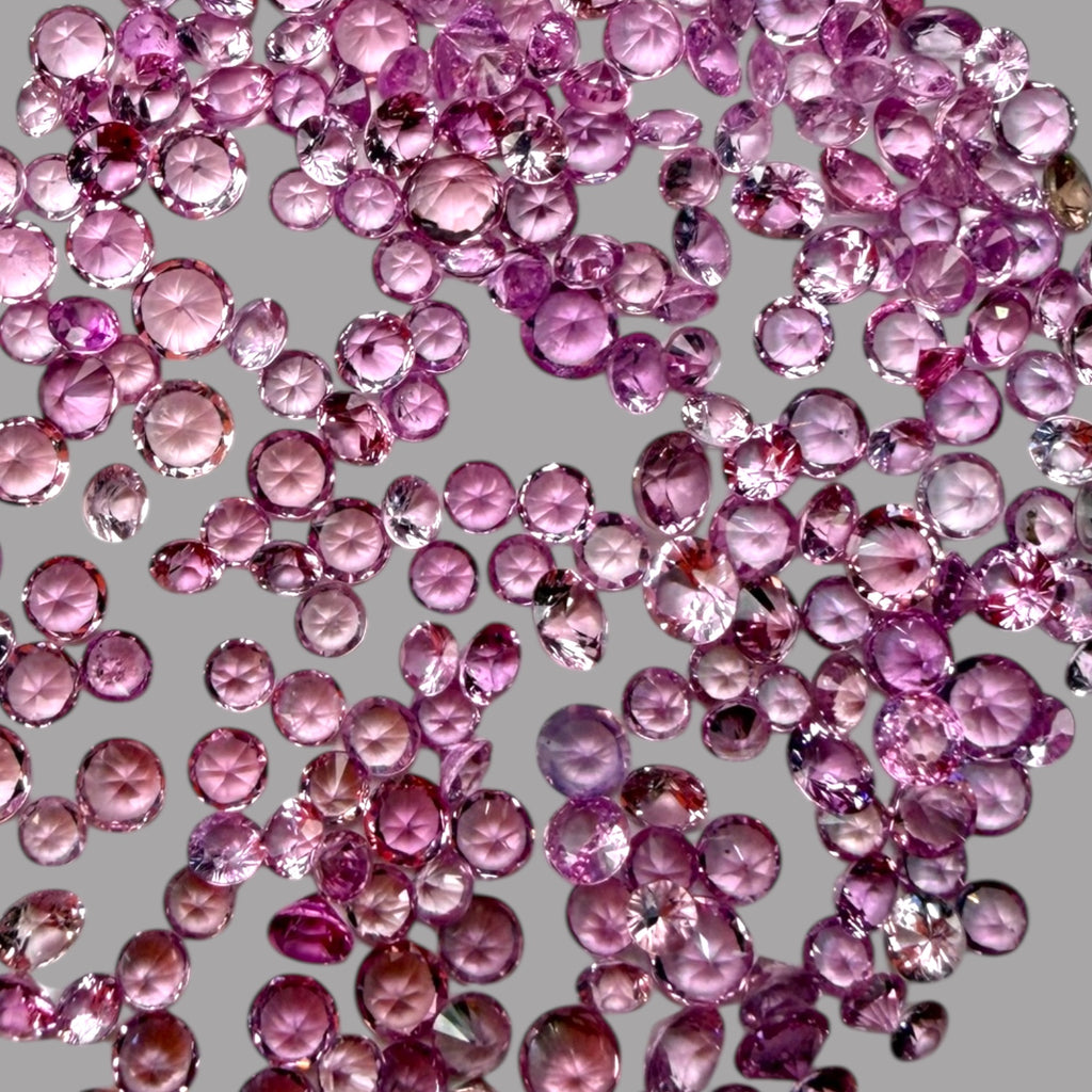 Natural Pink Sapphire Stone From 2-3 mm Size Price Per Carats (Total 200 Carats)